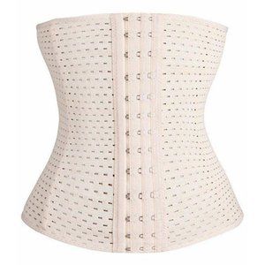 Waist Trainer Breathable Latex Free Beige